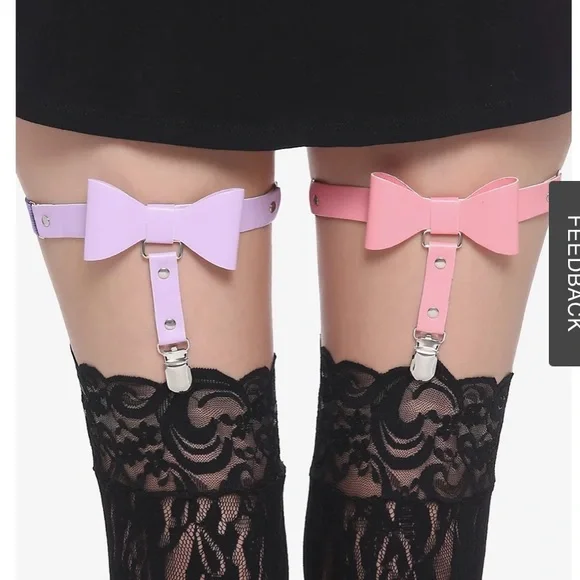 hot topic garter belt Lavender & Pink Garter Belt Set Hot Topic New main image 1